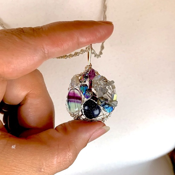 Sterling/Fine silver pendant Hand made - Picture 3 of 6